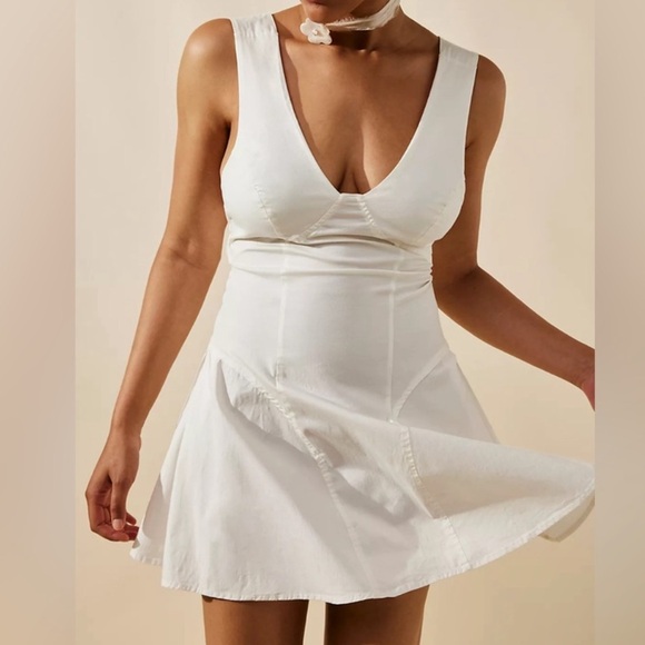 Free People Dresses & Skirts - Free people Eye Catching Mini Dress in Ivory